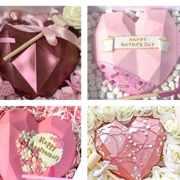 Heart Shape Pinata Valentines Day Reusable Mold DIY Kit Heart Wooden Mallet NIB - Picture 10 of 15